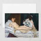 エドゥアール・マネ - オリンピア 招待状 (正面/裏面)