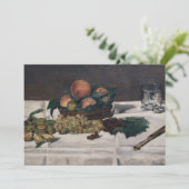 エドゥアール・マネ - テーブル上の果物 招待状 (スタンド正面)