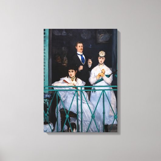 エドゥアール・マネ - バルコニー / Le Balcon キャンバスプリント (正面)