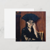 エドゥアール・マネ - ファンを持つベルト・モリゾ 招待状 (正面/裏面)