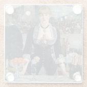 エドゥアール・マネ - フォリー・ベルジェールでの一場面 ガラスコースター (裏面)