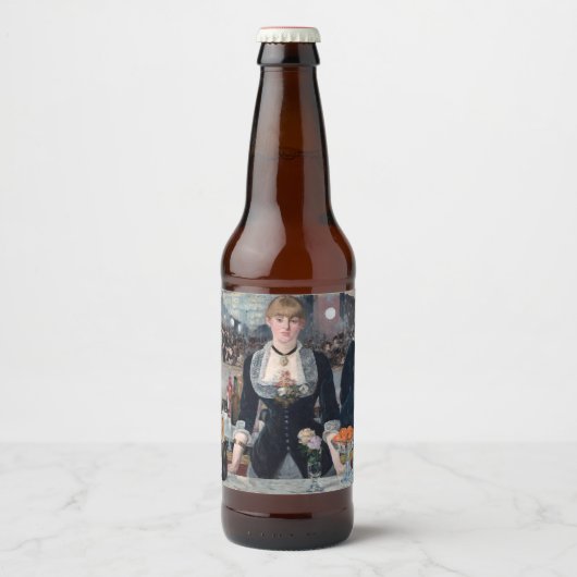 エドゥアール・マネ 「フォリー・ベルジェール」 ビールラベル (正面)