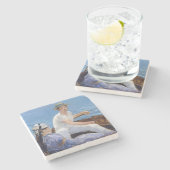 エドゥアール・マネ - ボート遊び ストーンコースター (横)