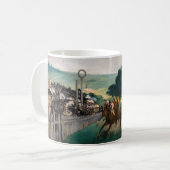 エドゥアール・マネ - ロンシャン競馬場 コーヒーマグカップ (正面左)
