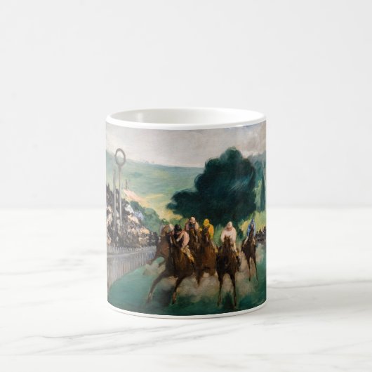エドゥアール・マネ - ロンシャン競馬場 コーヒーマグカップ (中央)