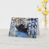 エドゥアール・マネ - ヴェネツィアのグランド・カナル カード (黄色い花)