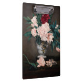 エドゥアール・マネ - 小さな台座の芍薬の花瓶 クリップボード (右)
