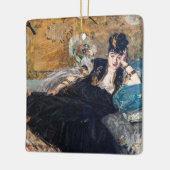 エドゥアール・マネ - 扇を持つ女 セラミックオーナメント (左)