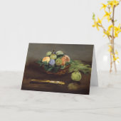 エドゥアール・マネ - 果物の籠 カード (黄色い花)
