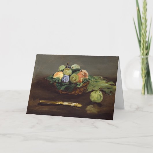 エドゥアール・マネ - 果物の籠 カード (正面)