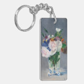 エドゥアール・マネ - 水晶の花瓶の花 キーホルダー (正面左)