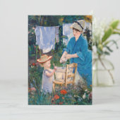 エドゥアール・マネ - 洗濯 サンキューカード (スタンド正面)