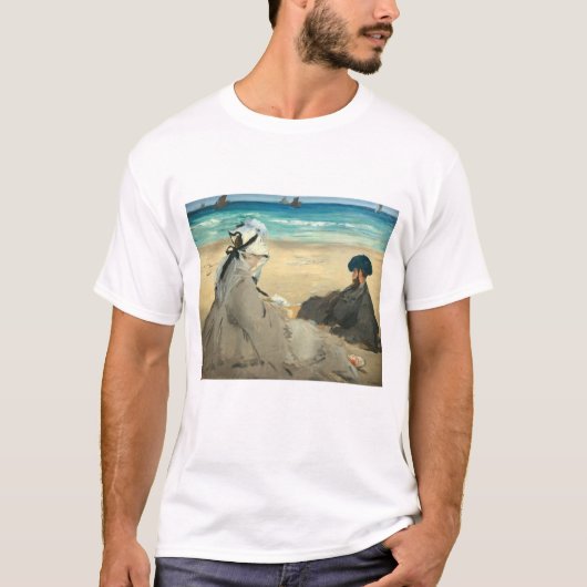 エドゥアール・マネ - 浜辺にて Tシャツ (正面)