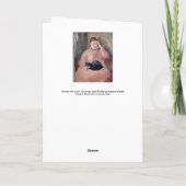 エドゥアール・マネ - 猫を持つ女性 カード (裏面)