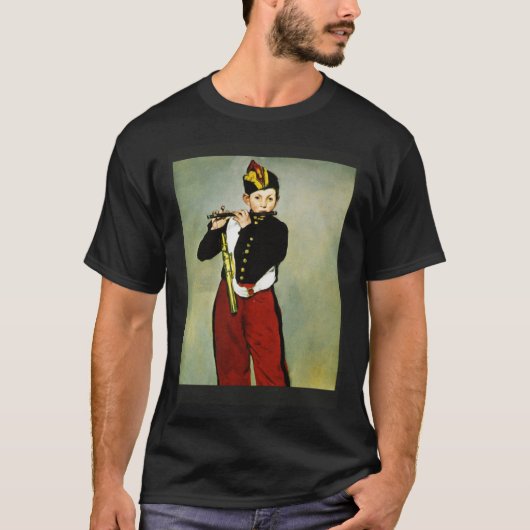 エドゥアール・マネ「笛を吹く少年」2 アーティスト向け Tシャツ (正面)