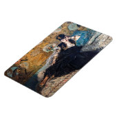 エドゥアール・マネ - 羽根の扇を持つ女性 マグネット (左側)