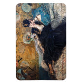 エドゥアール・マネ - 羽根の扇を持つ女性 マグネット (縦)