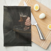 エドゥアール・マネ - 良いビールのグラス / Le bon bock キッチンタオル (四つ折り)