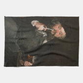 エドゥアール・マネ - 良いビールのグラス / Le bon bock キッチンタオル (横)