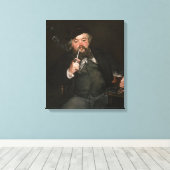 エドゥアール・マネ - 良いビールのグラス / Le bon bock キャンバスプリント (インサイチュ (ウッドフロア))