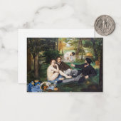 エドゥアール・マネ - 草上の昼食 ノートカード (正面/裏面インサイチュ)