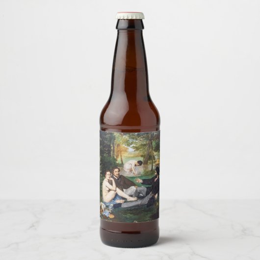 エドゥアール・マネ - 草上の昼食 ビールラベル (正面)