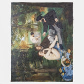 エドゥアール・マネ - 草上の昼食 フリースブランケット (正面)