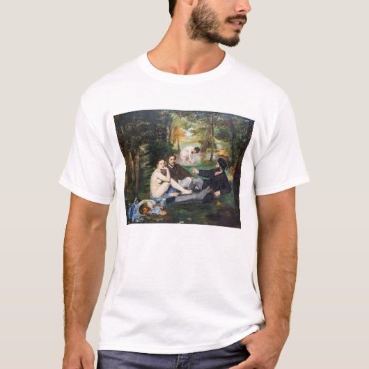 エドゥアール・マネ - 草上の昼食 Tシャツ (正面)
