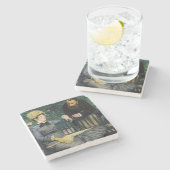 エドゥアール・マネ - 観葉植物園で ストーンコースター (横)