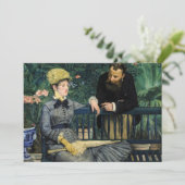 エドゥアール・マネ - 観葉植物園にて 招待状 (スタンド正面)