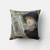 エドゥアール・マネ - 読書する女性 クッション (裏面)