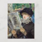 エドゥアール・マネ - 読書する女 ポストカード (正面)