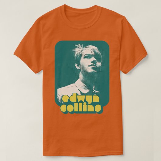 エドウィンコリンズ80sレトロファンデザイン tシャツ (デザイン正面)