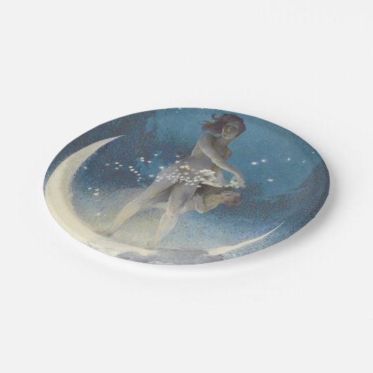 エドウィンブラッシュフィールドスターズ散乱アールヌーボー ペーパープレート (アングル)