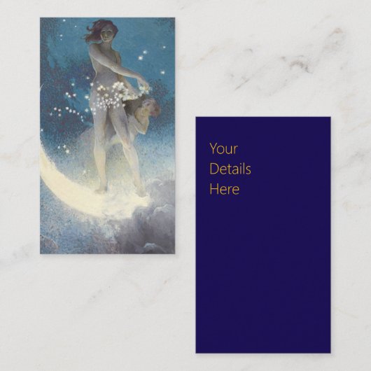 エドウィンブラッシュフィールドスターズ散乱アールヌーボー 名刺 (正面/裏面)