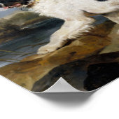 エドウィン・ヘンリー・ランドセル |ライオン – ニューファンドランド犬 ポスター (角)