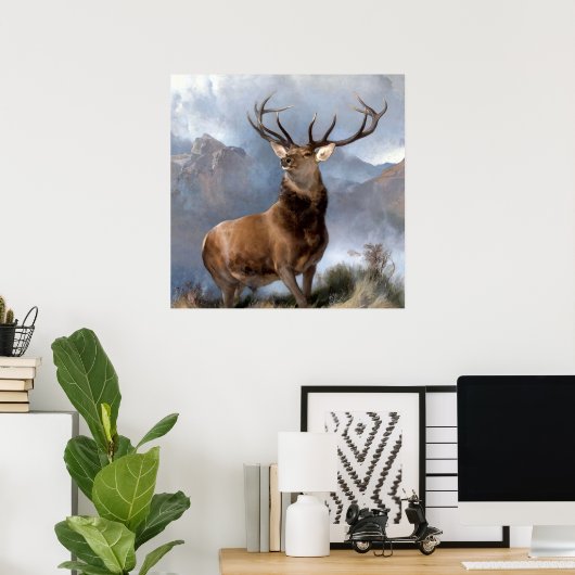 エドウィン・ランドセル卿によるグレンの(昆虫)オオカバマダラ、モナーク ポスター (ホームオフィス)