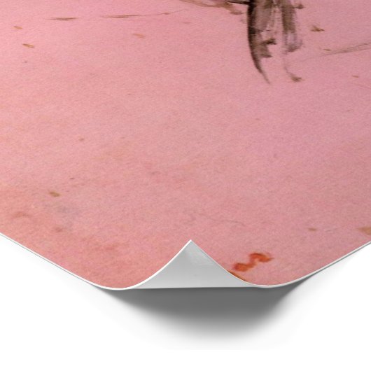 エドガスリップまたは滑ることー・デガスのダンサーの靴 ポスター (角)