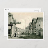 エドガルタウンMAメイン通りビューヴィンテージスタイル ポストカード (正面/裏面)