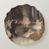 エドガル・ドガによる「舞台でのリハーサル」 ラウンドクッション (裏面)