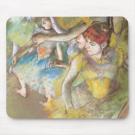 エドガル・ドガによる『舞台のバレエダンサー』 マウスパッド (正面)