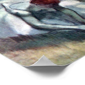 エドガル・ドガの「ダンサーたち、靴ひもを結ぶ」 ポスター (角)