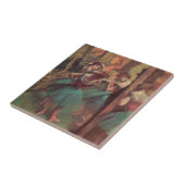 エドガル・ドガの『ダンサー、ピンクとグリーン』 タイル (側面)