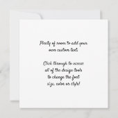 エドガル・ドガの『ダンサー、ピンクとグリーン』 招待状 (裏面)