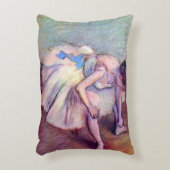 エドガル・ドガの「座るダンサー」、ヴィンテージ・バレエ・アート アクセントクッション (正面(垂直))