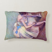 エドガル・ドガの「座るダンサー」、ヴィンテージ・バレエ・アート アクセントクッション (裏面)