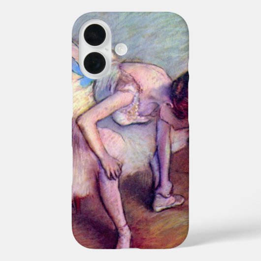 エドガル・ドガの「座るダンサー」、ヴィンテージ・バレエ・アート Case-Mate iPhoneケース (裏面)