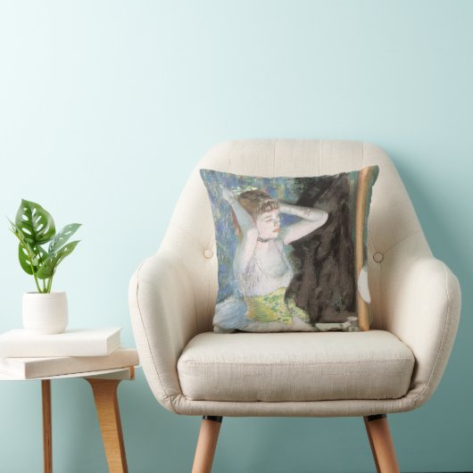 エドガル・ドガの「踊り子の化粧室」 クッション (椅子)