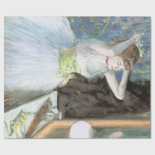 エドガル・ドガの「踊り子の化粧室」 ラッピングペーパー (フラット)