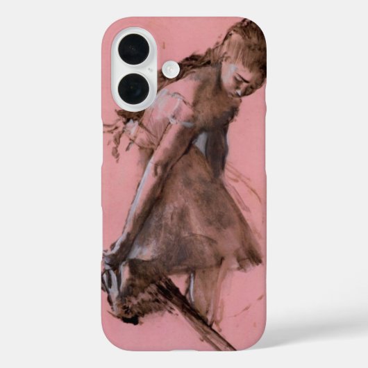 エドガル・ドガの「靴を履き替えるダンサー」 Case-Mate iPhoneケース (裏面)